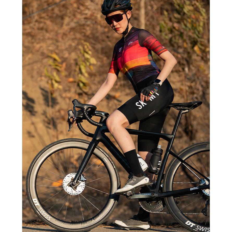 Monton［モントン］女性用半袖サイクルジャージ［自転車用/レディース］Skull Monton Sunset ショートスリーブの画像