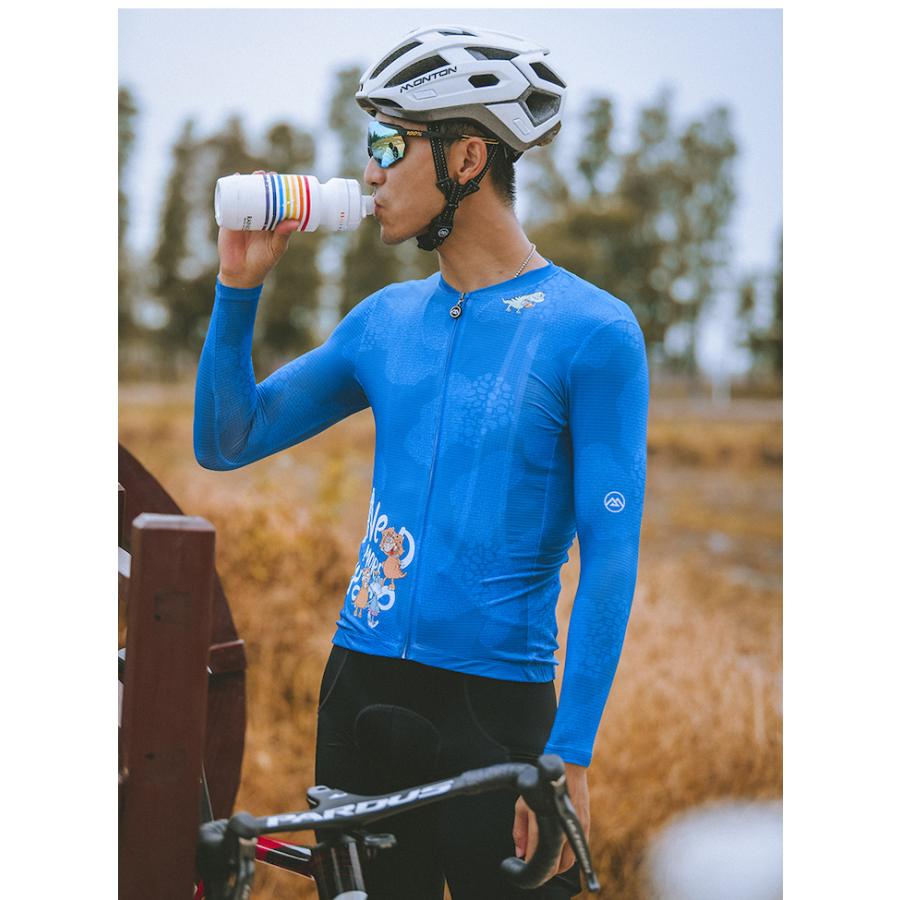 Monton［モントン］男性用長袖サイクルジャージ［ロングスリーブ