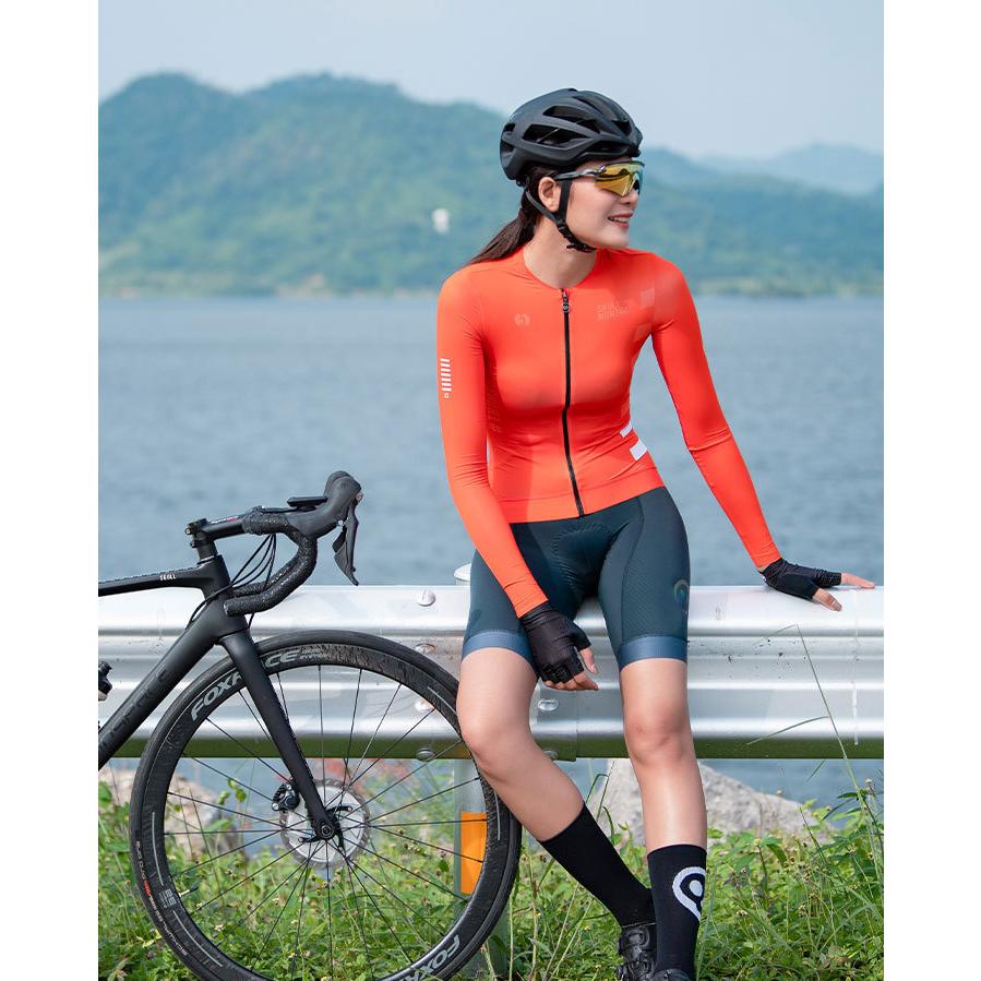 Monton［モントン］女性用長袖サイクルジャージ［自転車用