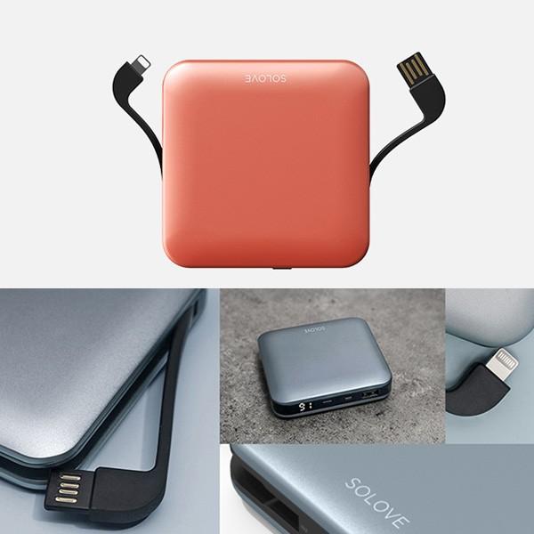 モバイルバッテリー 内蔵ケーブル付き 大容量 軽量 スマホ充電器 両面挿し Solove コンパクト 携帯充電器 mah Pseマーク付 Sl p スマホプラス 通販 Yahoo ショッピング