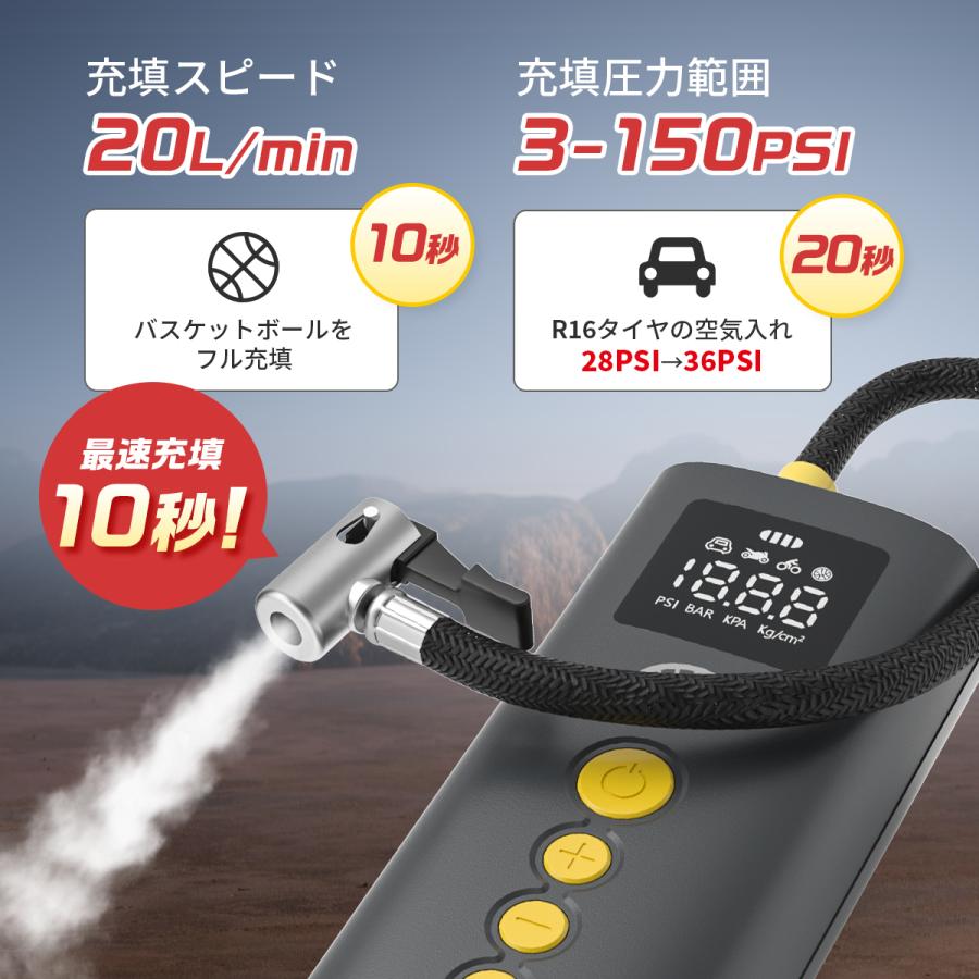 shell 電動空気入れ 自転車 空気入れ 電動 自動車 車 バイク