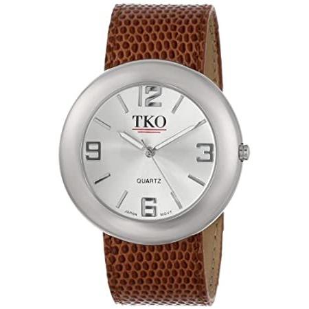 値引きする  TK616-SBR Women's ORLOGI 特別価格TKO Silver Watch好評販売中 Slap Leather Brown 腕時計