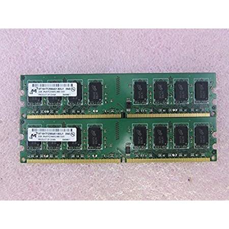 【超特価sale開催！】 x 2 4GB MT16HTF25664AY-800J1 Micron 2G DTメモリキット・並行輸入品 Non-ECC 800 DDR2 PC2-6400U メモリー