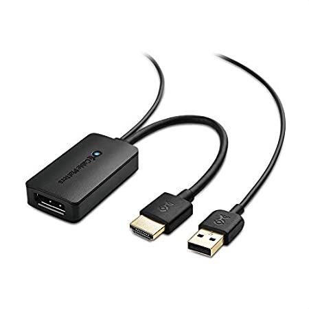 【海外限定】 Cable Matters HDMI to DisplayPort Adapter (HDMI to DP Adapter) with 4K Vide・並行輸入品 その他分配器、切替器