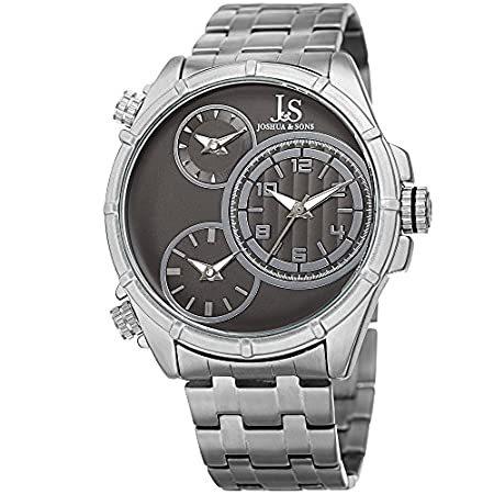 正規店仕入れの Color Watch, QuartzステンレススチールCasual 's Men Sons & 特別価格Joshua : (モデル好評販売中 silver-toned 腕時計