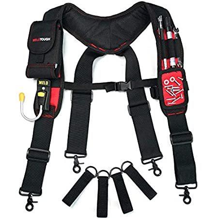 特別価格MELOTOUGH Magnetic Suspenders Tool Belt Suspenders with Large Moveable Phon好評販売中
