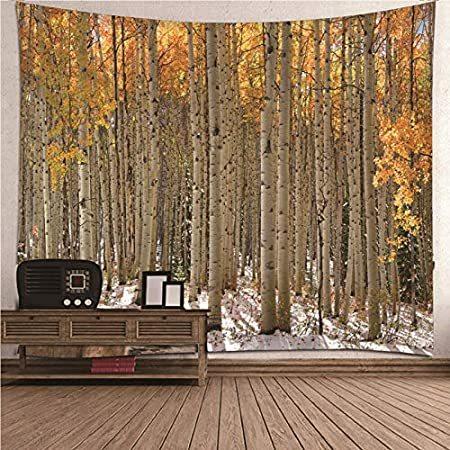 ★新春福袋2021★ Wall 3D Wall, Bedroom Tapestry 特別価格Daesar Tapestry 好評販売中 Hanging Forest Birch Autumn タペストリー
