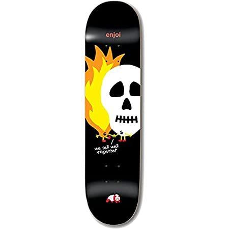 特別価格Enjoi Skateboard Deck Skulls and Flames Black 8.5