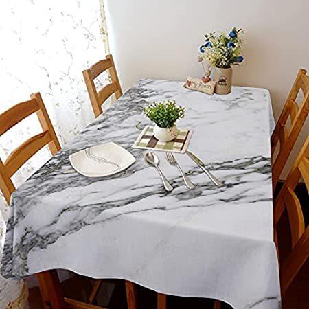 素敵な 特別価格Arts Language Tablecloth for Square Table Marble Pattern Cotton Linen Dust-好評販売中 テーブルクロス