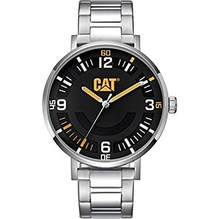 最安値で  特別価格CAT 'Ellipse' Men Watch, 44mm case, Black face, Stainless Steel case, Stain好評販売中 腕時計