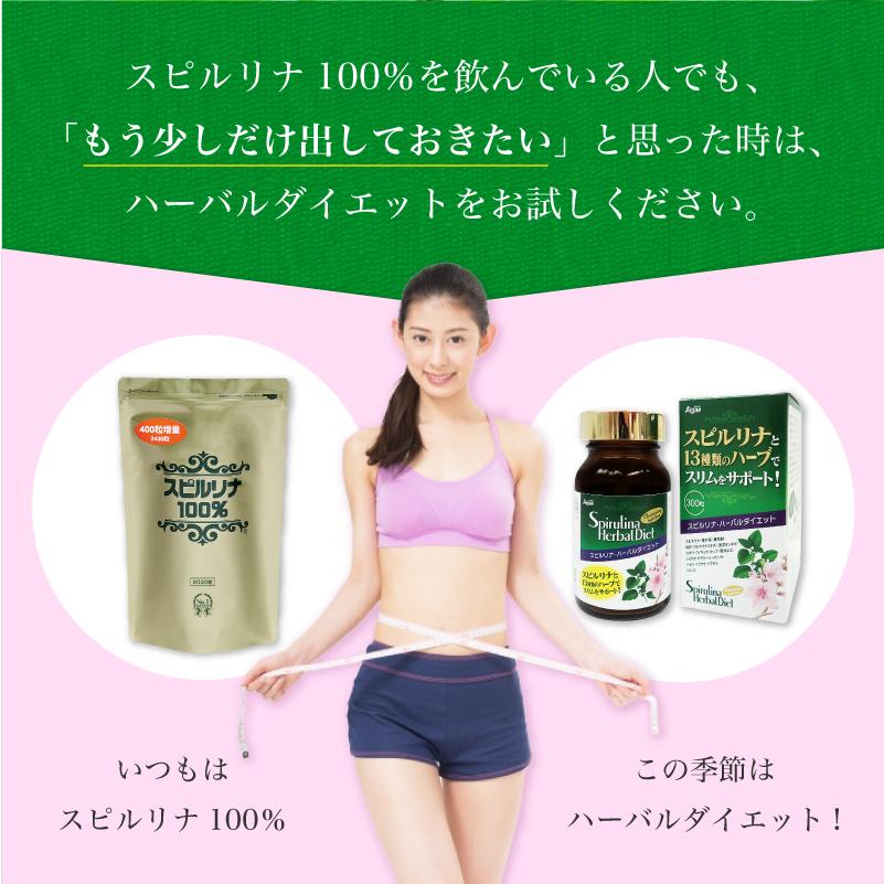 スピルリナ・ハーバルダイエット 300粒 ダイエットサプリ 藻 健康食品 Spirulina 3246スピルリナ普及会 Yahoo!店