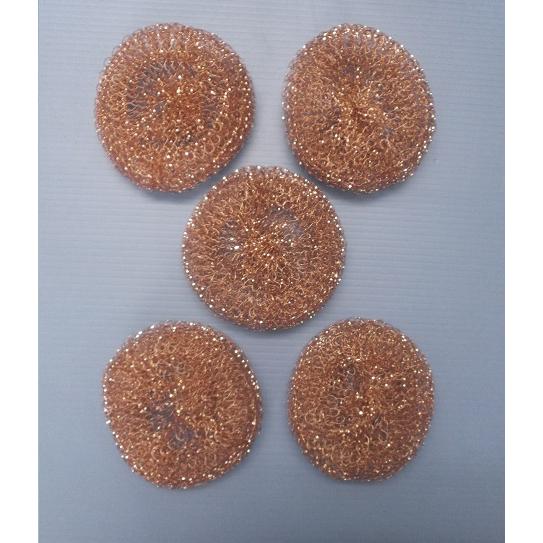 純銅たわし 5個入り　※見切り品 | 