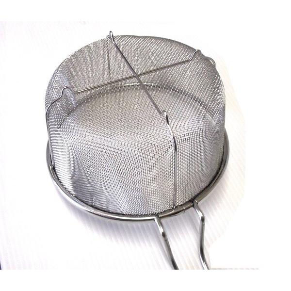 18−8ステンレス製　ボイルバスケット・20ｃｍ　【手付きザル】【調理用 ザル 調理器具  保管用 】 |  | 02