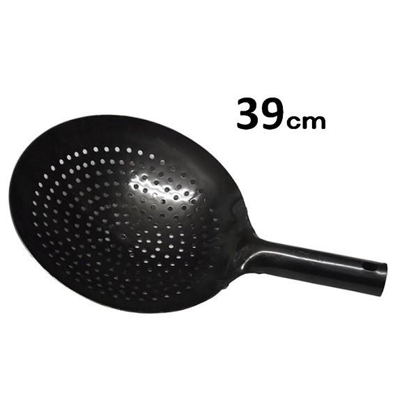 山田 工業所　鉄 穴明き片手中華鍋39ｃm　1.2ｍｍ厚 | 