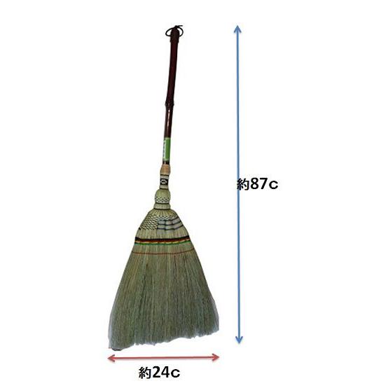 やましん 手編み座敷ほうき短柄 上(萩） : ふじまるマーケット