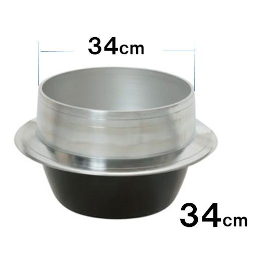 アルミ製 羽釜 34cm カンなし 22L | 