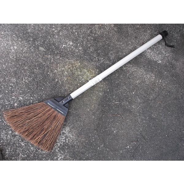 かわいい シダホーキ短柄ミニ 約64ｃｍ 学童用ほうき ベランダほうき 玄関 庭ほうき 庭箒