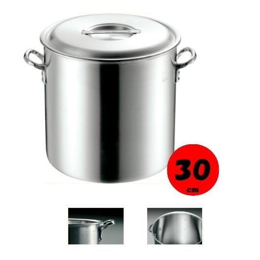 エムテートリマツ プロガスト アルミ 寸胴鍋30cm 目盛付き : ふじ