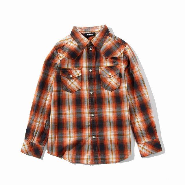 Diesel ディーゼル 長袖 チェック シャツ おしゃれ かわいい かっこいい ブランド 子供服 こども服 キッズ 男の子 00j48w Kxb0k Spaccio スパッチョ 通販 Yahoo ショッピング