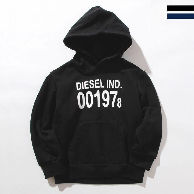 Diesel ディーゼル プールオーバー プリント パーカー ブランド 子供服 こども服 おしゃれ かっこいい かわいい キッズ あすつく