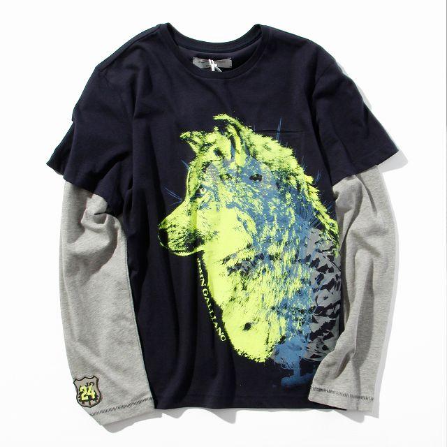 John Galliano ジョン ガリアーノ プリント 長袖 Tシャツ ロンt カットソー ブランド 子供服 こども服 男の子 おしゃれ かっこいい かわいい キッズ 00w308 Jaabl Spaccio スパッチョ 公式ストア 通販 Yahoo ショッピング