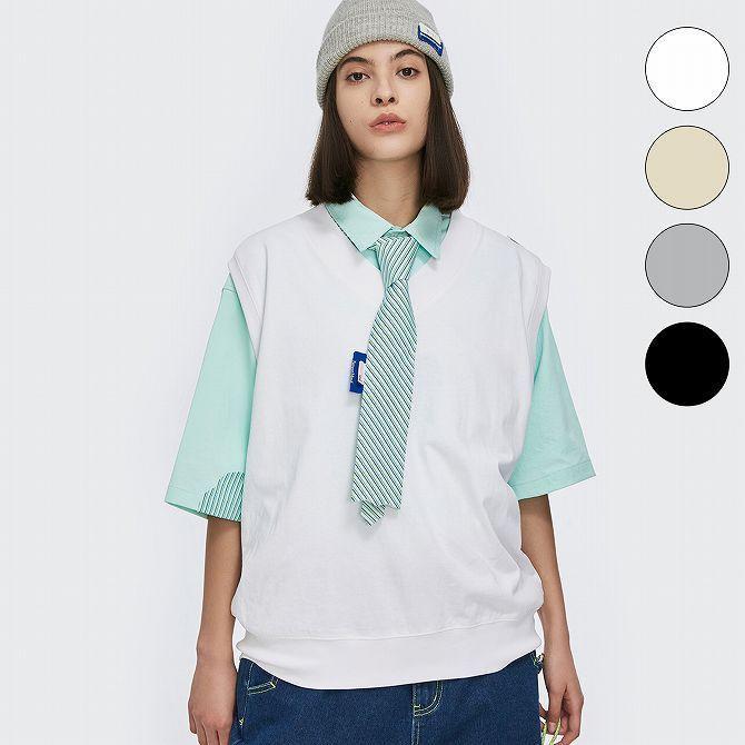 激安大特価 かわいい かっこいい レディース メンズ ノースリーブ タンクトップ ベスト Vネックカットソー インフレーション Inflation おしゃれ 安い ブランド ストリート タンクトップ カラー オフホワイト Www Fattoriabacio Com