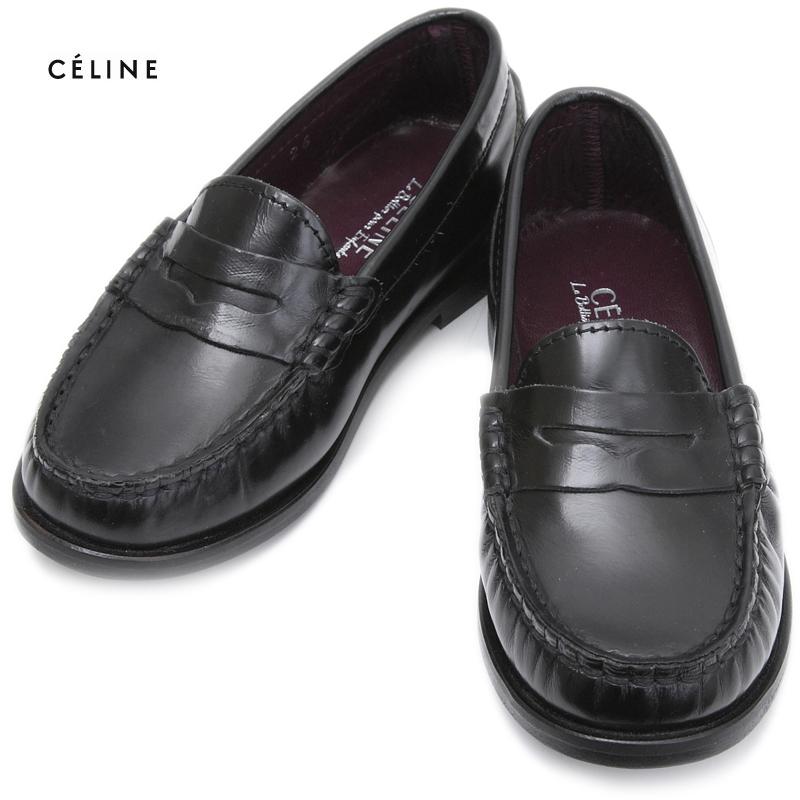 CELINE セリーヌ レザーローファー シューズ 革靴 子供服 こども CELINE セリーヌ レザーローファー シューズ 革靴 子供服 こども