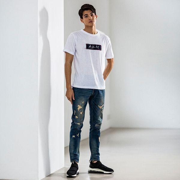 Akm Contemporary エイケイエムコンテンポラリー ダメージ デニム パンツ メンズ ズボン ボトムス リラックス おしゃれ かっこいい ブランド 部屋着 ウェア Asb 006 Spaccio スパッチョ 公式ストア 通販 Yahoo ショッピング