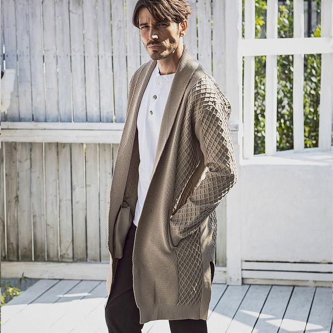 AKM Contemporary エイケイエムコンテンポラリー ワッフル編みロング  