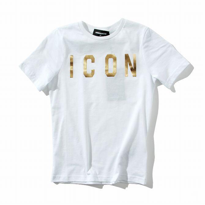 DSQUARED2（ディースクエアード） ゴールドプリントTシャツ 半袖