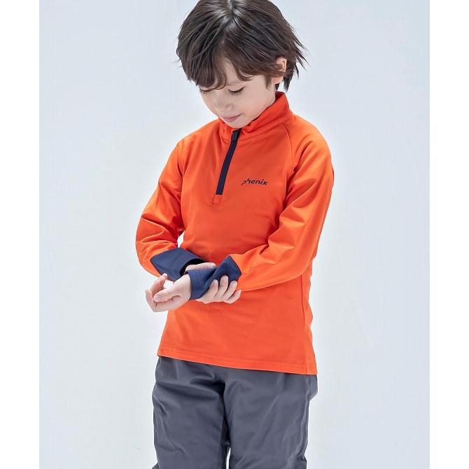 Phenix フェニックス Lightning Junior 1/2 Zip Tee ライトニング ジュニア ハーフジップ Tシャツ 長袖 カットソー 男の子 スキーウェア スノボウェア｜spaccio-online｜08