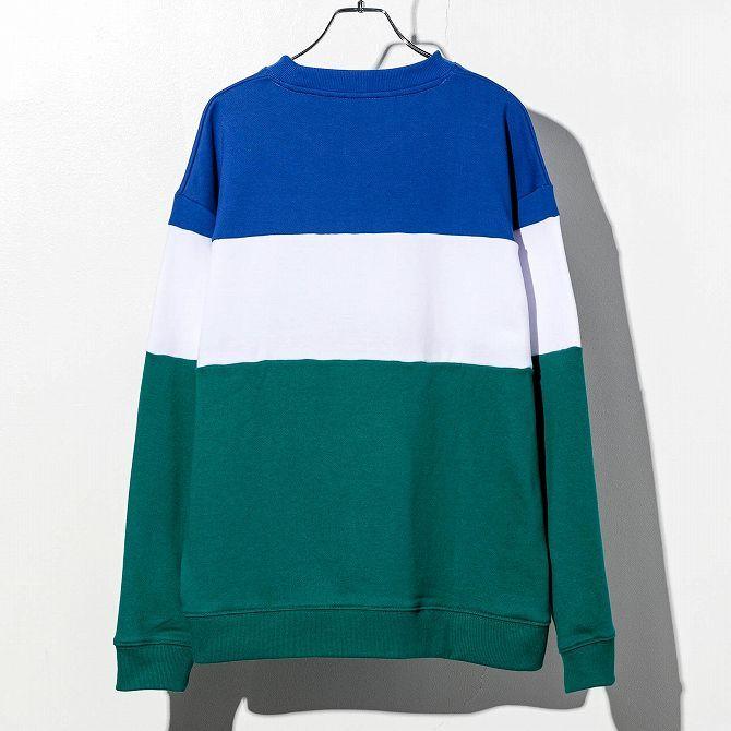 FILA フィラ カラーブロックトレーナー メンズ かっこいい