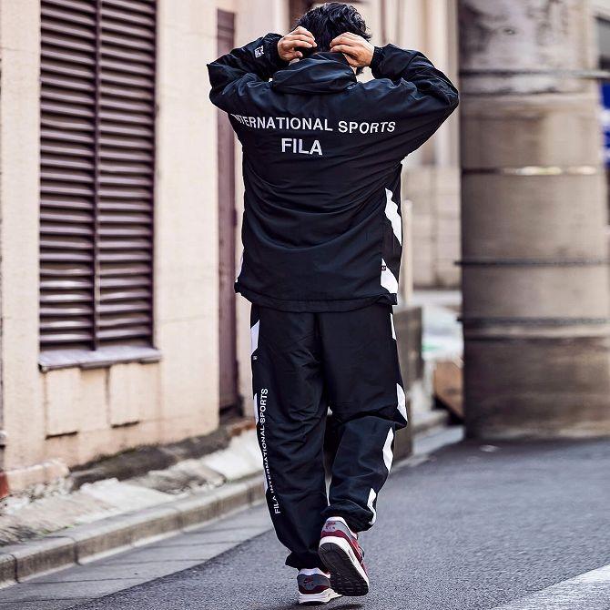 FILA HERITAGE サイドライン トラックパンツ FILA（フィラ） FILA HERITAGE(フィラヘリテージ)トラックパンツ