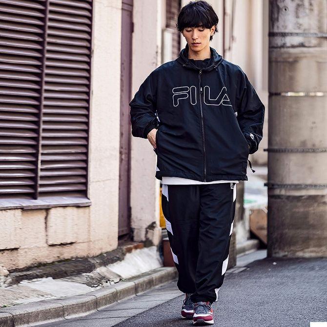 FILA HERITAGE サイドライン トラックパンツ FILA（フィラ） FILA HERITAGE(フィラヘリテージ)トラックパンツ