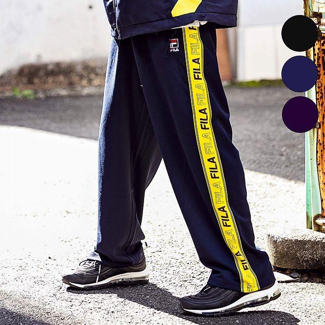 FILA（フィラ） FILA HERITAGE(フィラヘリテージ)ワイドトラックパンツ