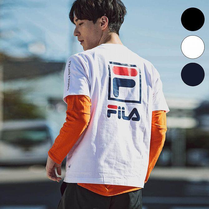 FILA(フィラ)★MENS_グローバルUSヘリテージ半袖Tシャツ_2色 FILA HERITAGE フィラヘリテージ ロゴプリント 半袖Tシャツ