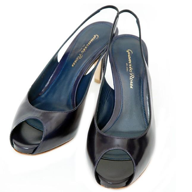 Gianvito Rossi ブラックオープントゥヒール