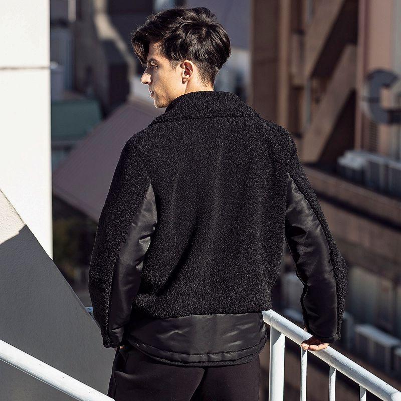 hummel（ヒュンメル） ボア 切り替え ライダース ジャケット メンズ