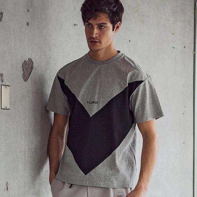 hummel jazzy sport 別注Tシャツ　グレー　サイズL 新品 hummel jazzy sport 別注TシャツグレーサイズL 新品