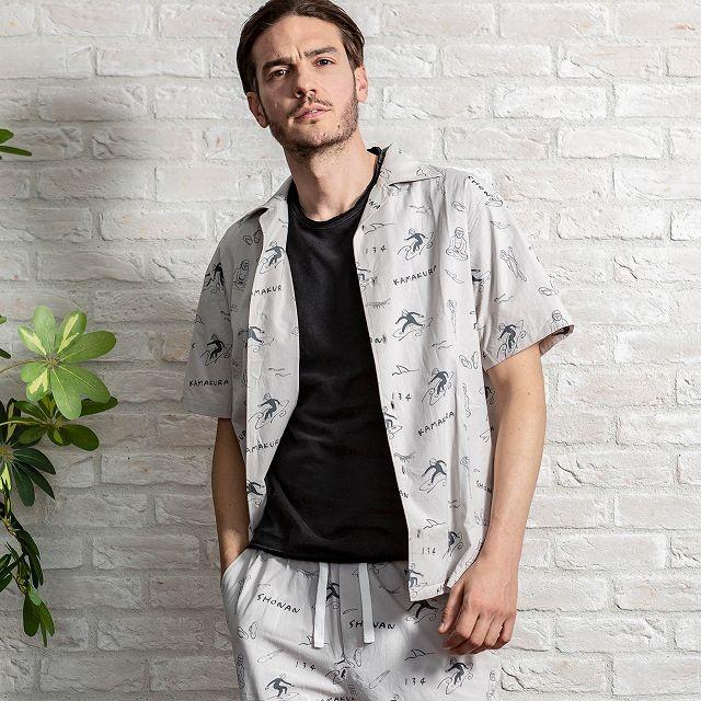 Kagafuri Kamakura カガフリ カマクラ 鎌倉イラスト アロハ シャツ メンズ トップス おしゃれ かっこいい ブランド カジュアル サーフ Ksh 001 Spaccio スパッチョ 公式ストア 通販 Yahoo ショッピング