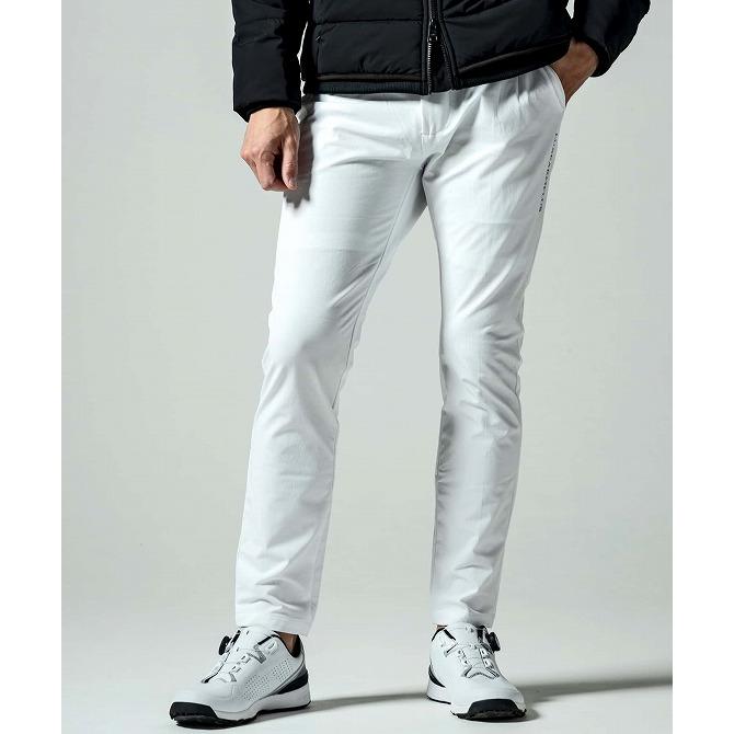 LUXEAKMPLUS ロゴ ゴルフ パンツ リュクス プラス ウェア 白 M LUXEAKMPLUS×roar(リュクスエイケイエムプラス)ゴルフ バックロゴ防風