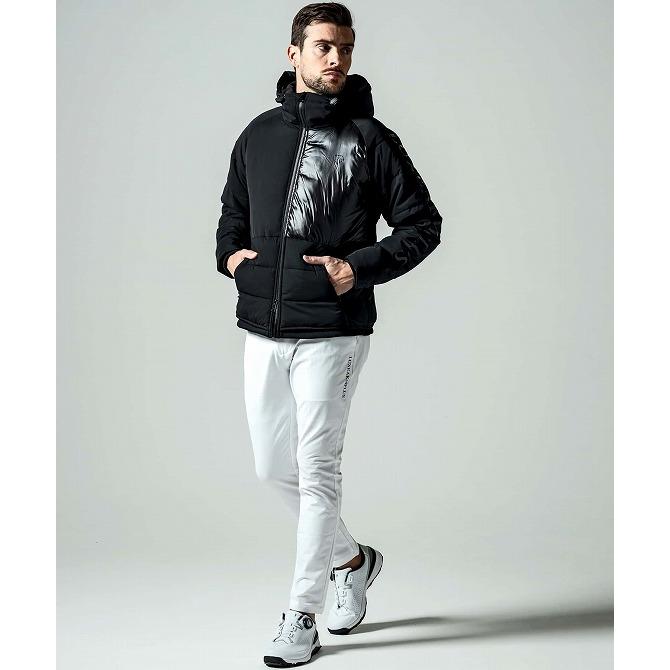 LUXEAKMPLUS ロゴ ゴルフ パンツ リュクス プラス ウェア 白 M LUXE AKM PLUS LUXEAKMPLUS リュクスエイケイエムプラス