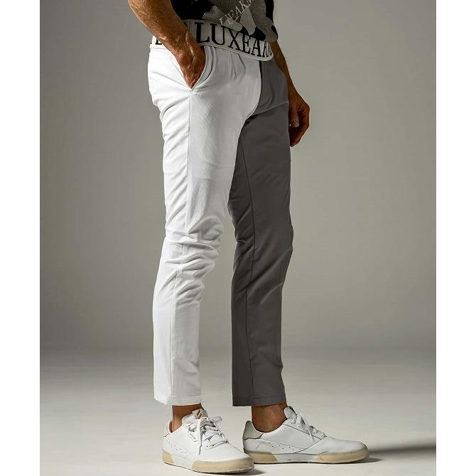 リュクスエイケイエムプラス AKM ゴルフウェア バイカラー　ロングパンツ LUXE AKM PLUS LUXEAKMPLUS リュクスエイケイエムプラス バイ