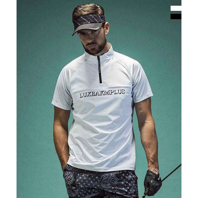 LUXE AKM PLUS リュクスエイケイエムプラス ゴルフ 配色ハーフジップ