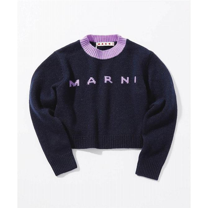 MARNI マルニ Kids & Junior ブランドロゴ 長袖 ニット 女の子 子供服 