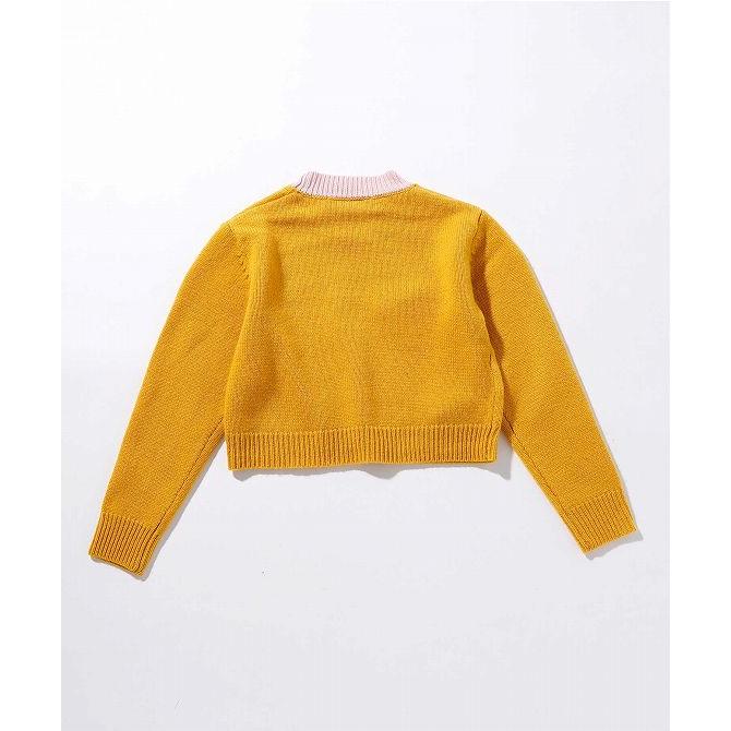 MARNI マルニ 23AW ロゴエンブロイダリーハイネックリブニットセーター DBMD0153A0 イエロー 40 MARNI（マルニ） Kids & Junior ブランドロゴ 長袖 ニット 女の子 子供