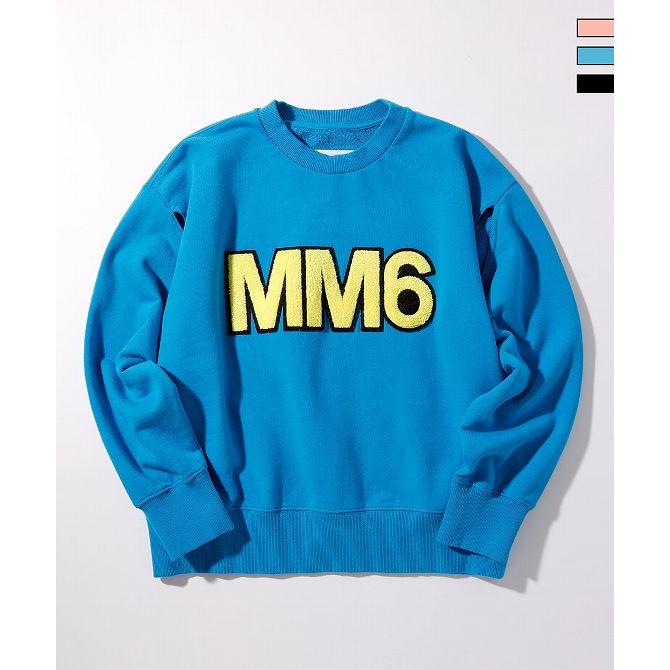 MM6 Maison Margiela ブランドロゴ長袖スウェットプルオーバー MM6 Maison Margiela エムエム6 メゾン マルジェラ ブランドロゴ