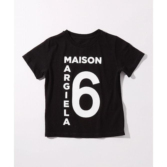 MM6 Maison Margiela エムエム6 メゾン マルジェラ ブランドロゴ半袖Tシャツカットソー 女の子 子供服 こども服 キッズ おしゃれ かっこいい かわいい ブランド｜spaccio-online｜02