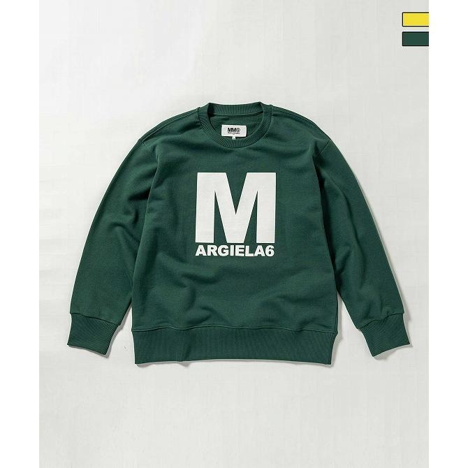 MM6Maison Margielaブランドロゴ長袖スウェットプルオーバー MM6 Maison Margiela エムエム6 メゾン マルジェラ ブランドロゴ