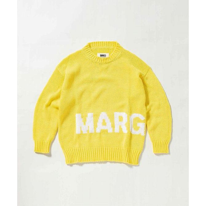 メゾンマルジェラ4MAISON MARGIELA4 2021SS Mロゴ エンブロイダード セーター コットンニット【LTSA68686】 Maison Margiela（メゾンマルジェラ） テクスチャード ニット セーター